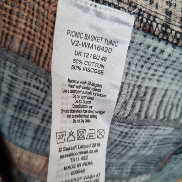 Seasalt picnic basket tunic sz uk 12 - Picture 5 of 5